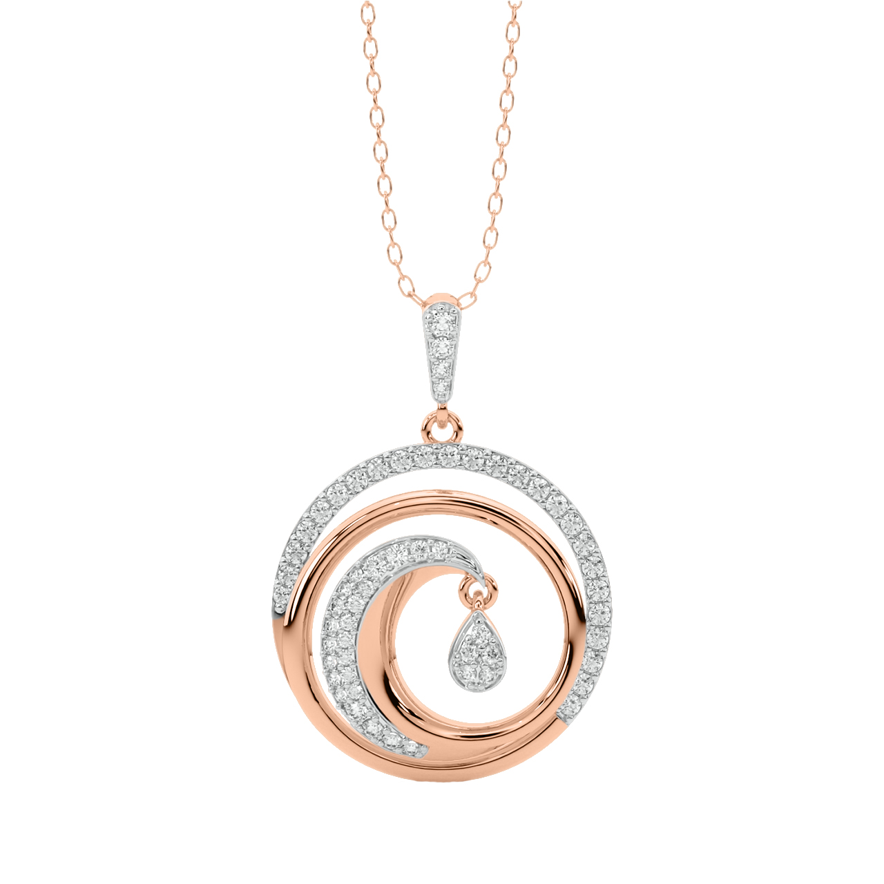 Declan Round Diamond Pendant